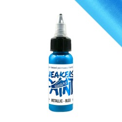 Metallic Leather Paint Blue